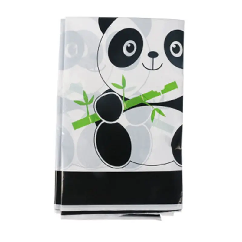 

Cartoon Panda Theme Happy Birthday Party Straw Plate Tablecloth set Christmas Wedding For Home decoration