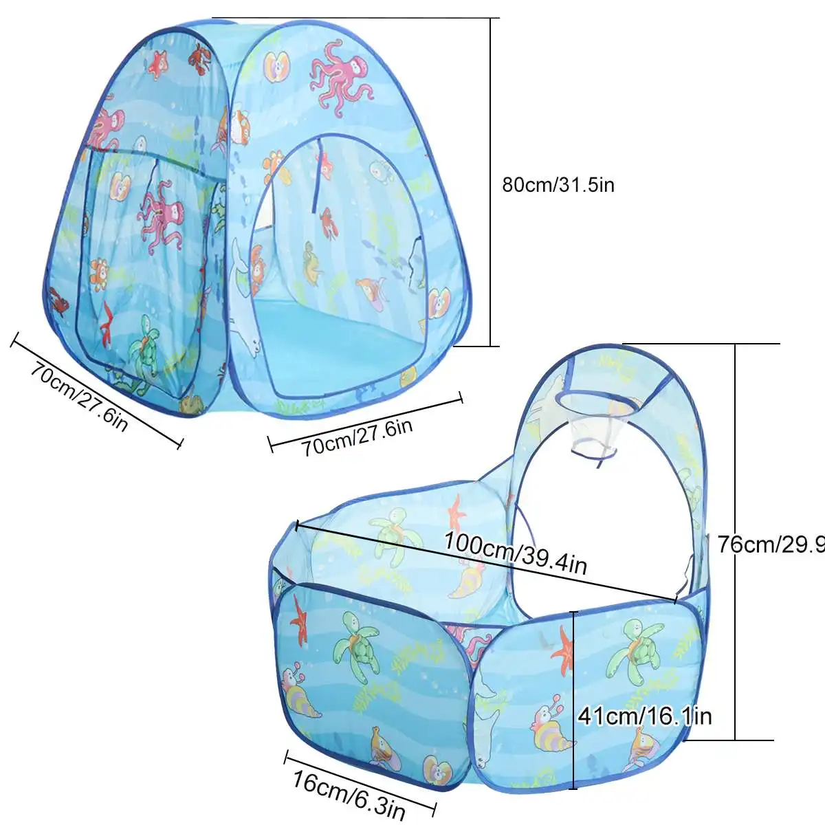

3 In 1 Play Tent Baby Toys Ball Pool for Children Kids Castle Balls Pool Foldable Kids Play Game Tent Playpen Tunnel Play House