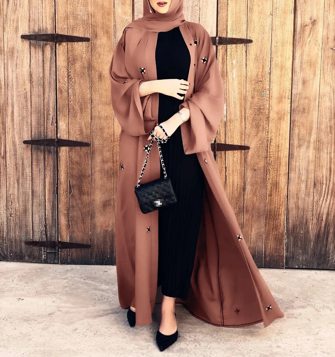

Рамадан ИД открытым абаи Дубай, Турция платье хиджаб Абая для женщин Мубарак арабский Исламская одежда Кафтан одежда халат Femme