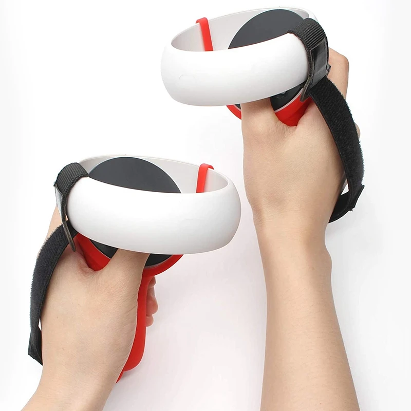 

Protection Cover+Wristband for Oculus Quest 2 VR Accessories VR Controller Handle Grip Case Silicone Sleeve