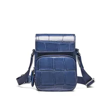 gete America  crocodile skin  Mens bag  Mobile phone bag  new  Single shoulder  Small square bag  chain Cigarette bag alligator