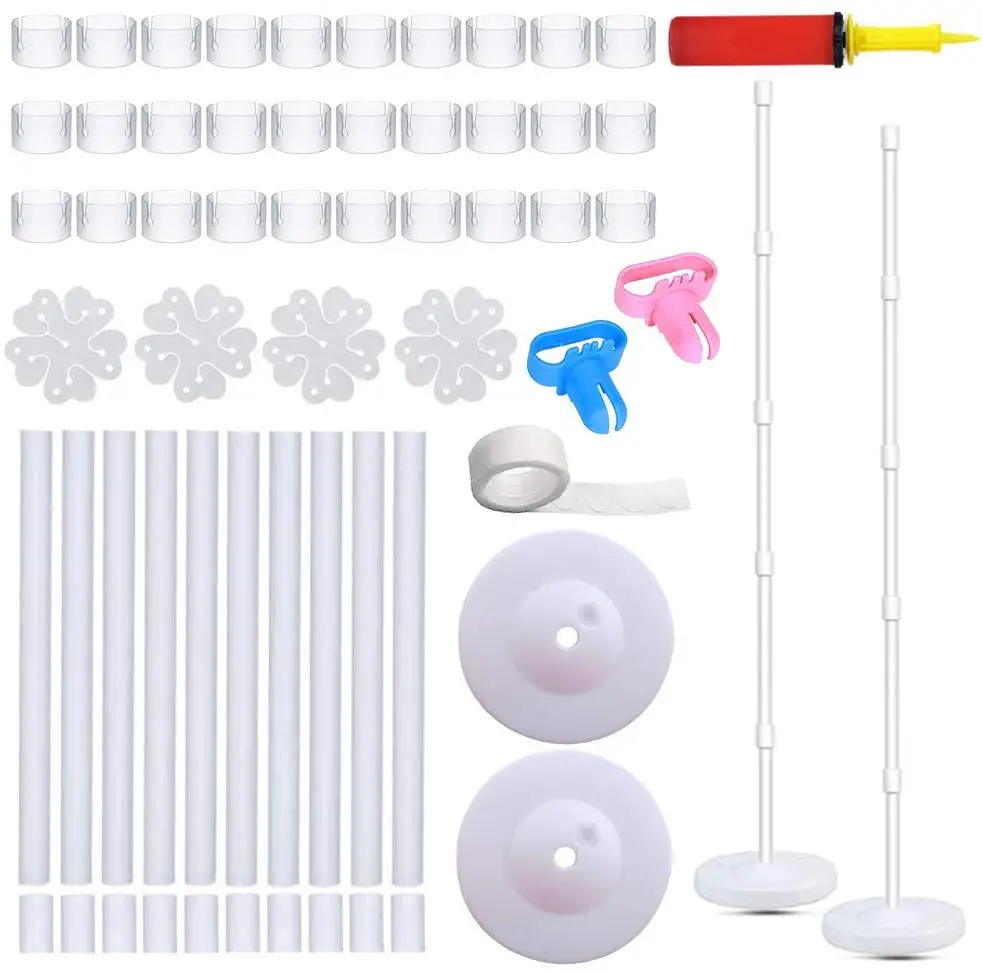 2 sets of water-filled balloon base rod balloon ring for birthday party, wedding event decoration balloon tower decoration