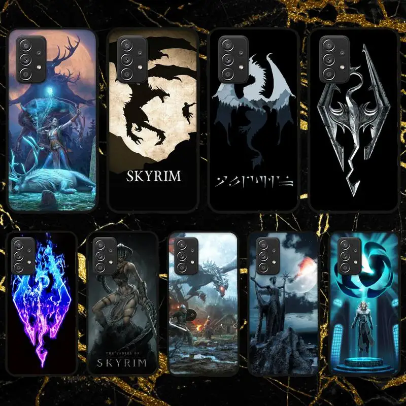Фото Чехол для телефона Game Skyrim Samsung Galaxy S10 S20 S21 Note10 20Plus Ultra Shell Мобильные телефоны и Чехол для телефона Game Skyrim Samsung Galaxy S10 S20 S21 Note10 20Plus Ultra Shell Мобильные телефоны и