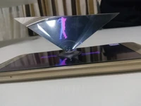 3d projector hologram pyramid display projector video stand universal for smart mobile phone