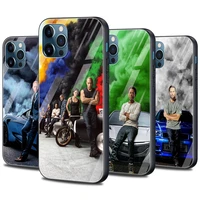 phone case for iphone 13 12 11 mini xs max xr x 8 7 6s plus se bumper glass fundas caso smartphone fast and furious moive