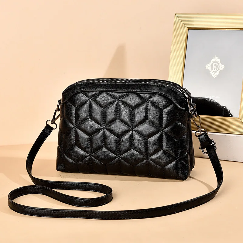 

Женская сумка, новинка 2021, модная сумка-мессенджер, Женская многослойная сумка на плечо с вышивкой, дешевая сумка