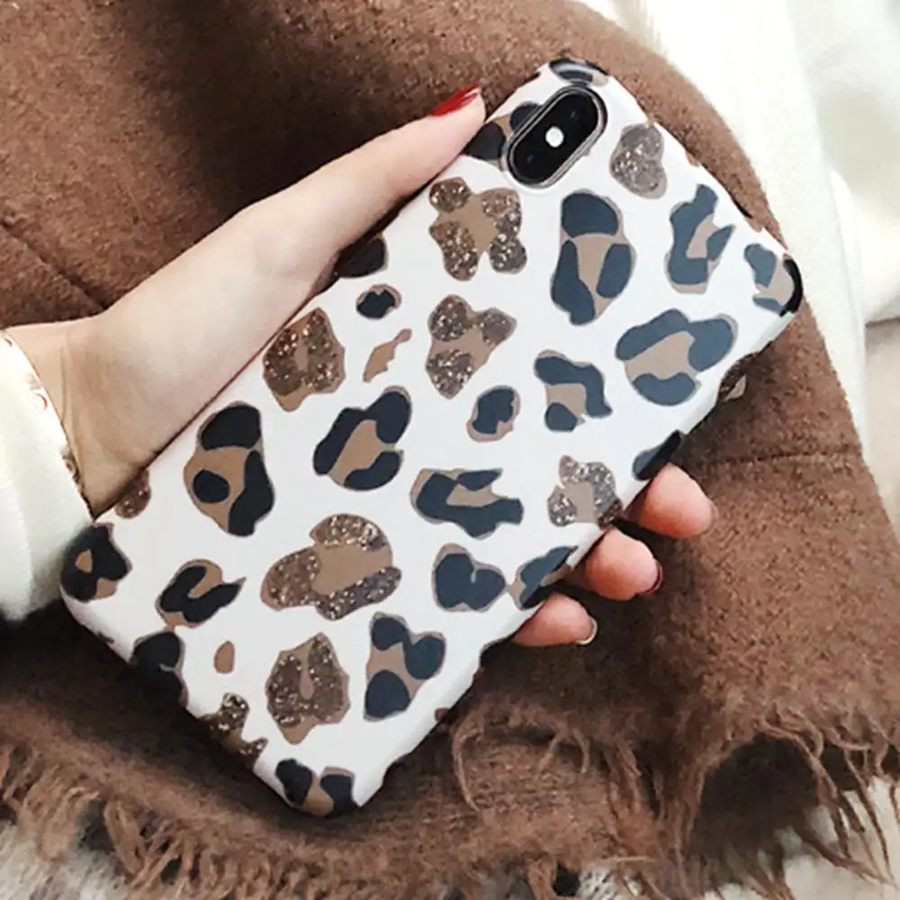 LCHULLE Leopard силиконовый мягкий чехол для телефона iPhone 7 Plus 8 6 S противоударный бампер