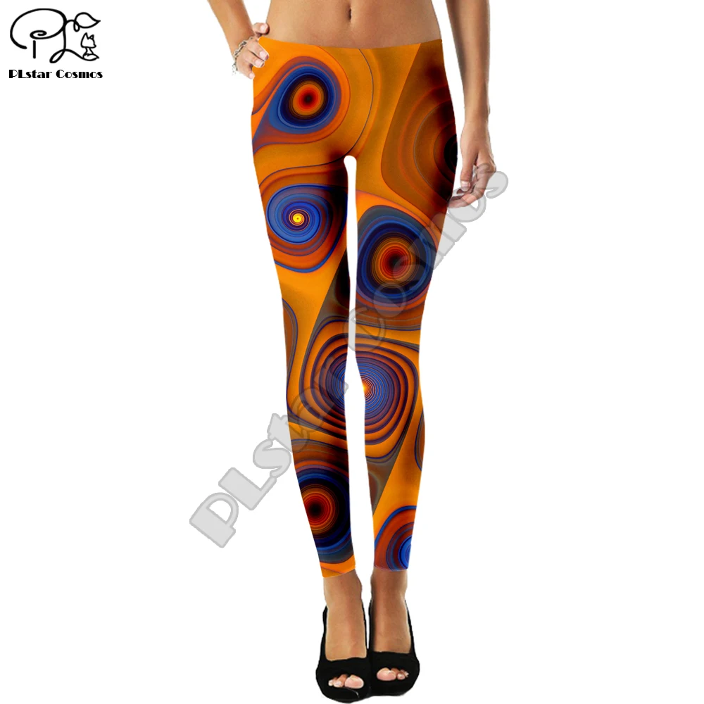 

colorful Leggings Sample Women's food candy fruit Stitching Leggings Digital Print Pants Trousers Stretch Pants Plus Size CO-16