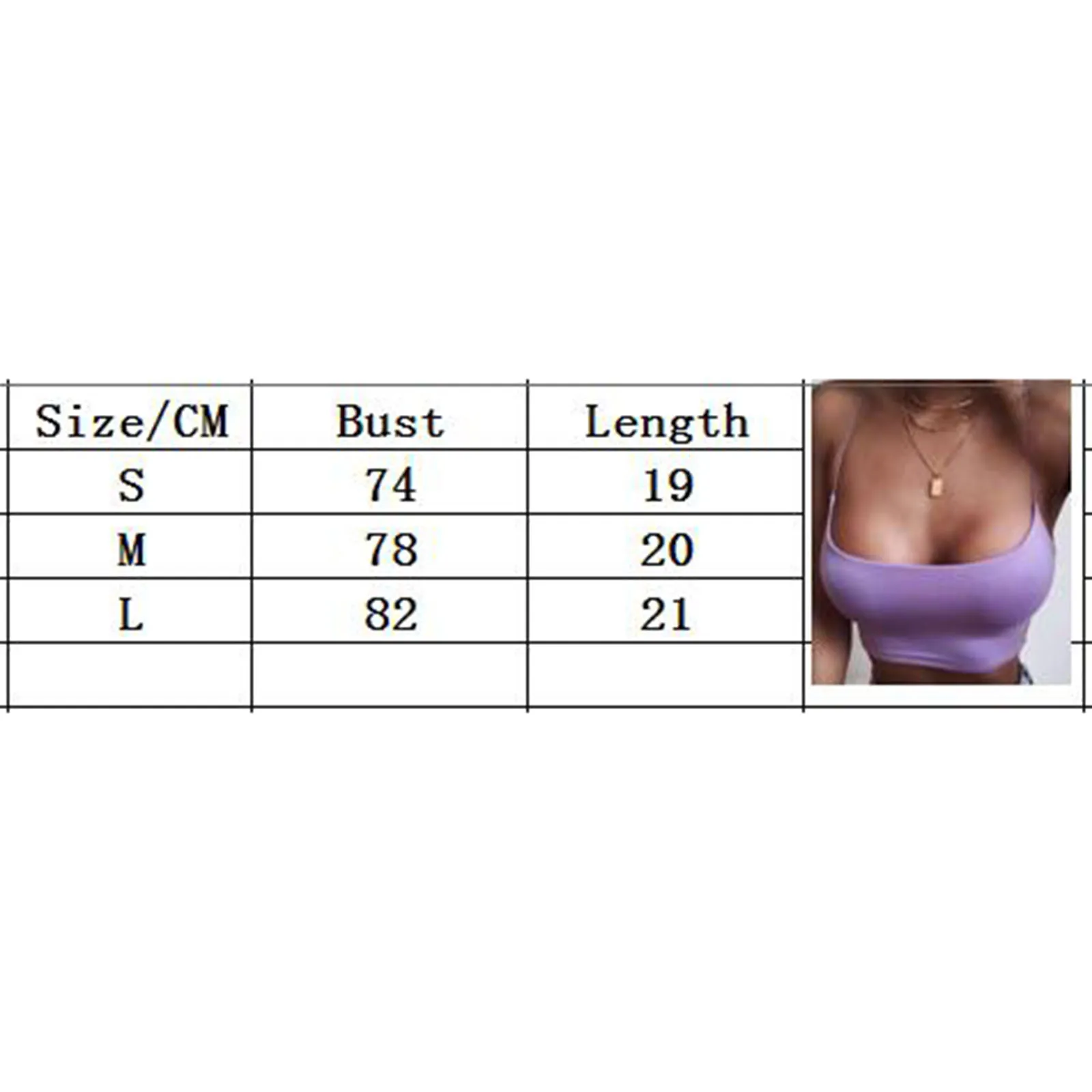 

Female Vest, Girls Solid Color U-Neck Sleeveless Crop Tops Spaghetti Strap Camisole for Summer, S/M/L