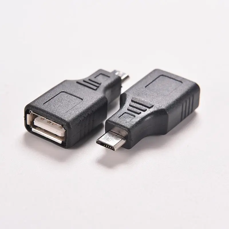 1 шт. черный F/M USB 2 0 разъем для Micro / Mini B 5 контактный штекер хост адаптер OTG