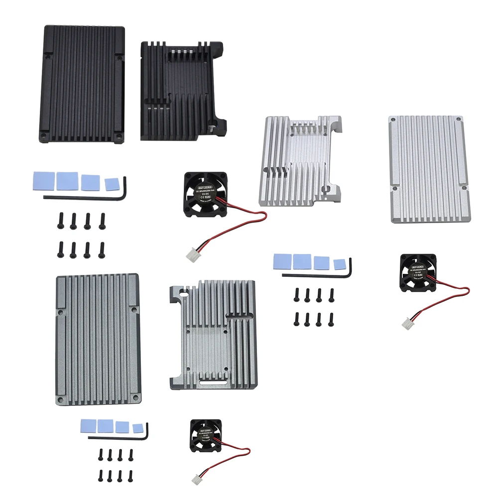 Для Raspberry Pi 4 чехол из алюминиевого сплава с ЧПУ защитный Корпус охлаждающим