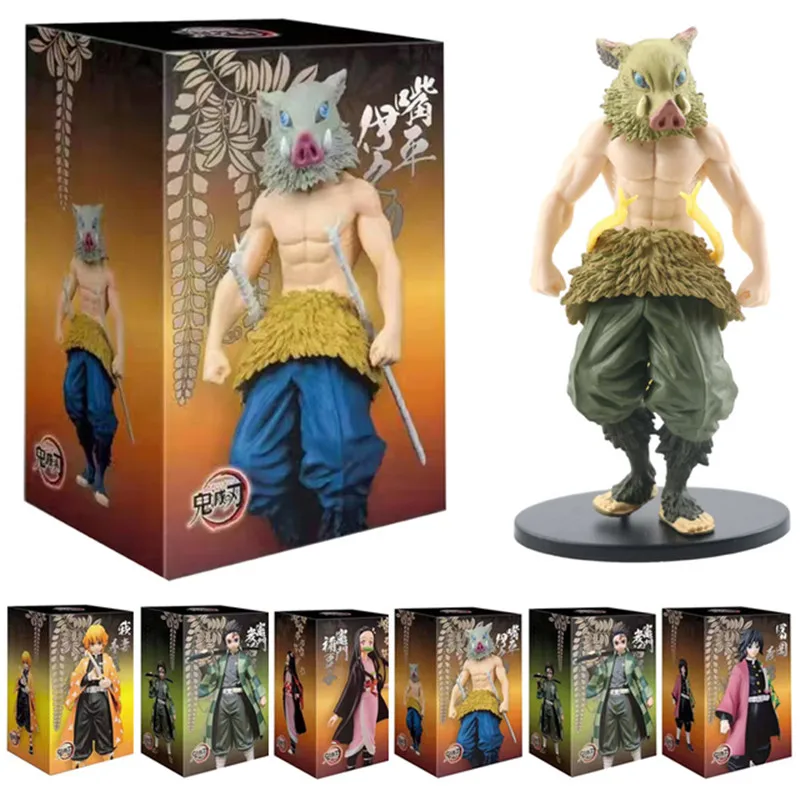 

16cm Demon Slayer Kimetsu no Yaiba Figure Q ver. Giyuu Inosuke Tanjirou Nezuko Zenitsu Figurine anime Action figure