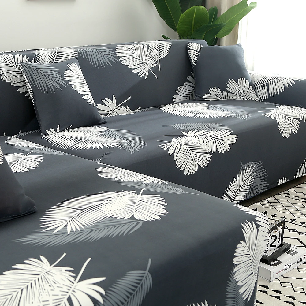 Растягивающиеся чехлы для диванов секционные эластичные гостиной в форме L