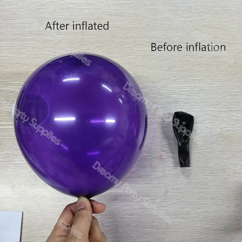 Мода Хром фиолетовые шары из латекса с днем рождения вечерние золотые Декор шар