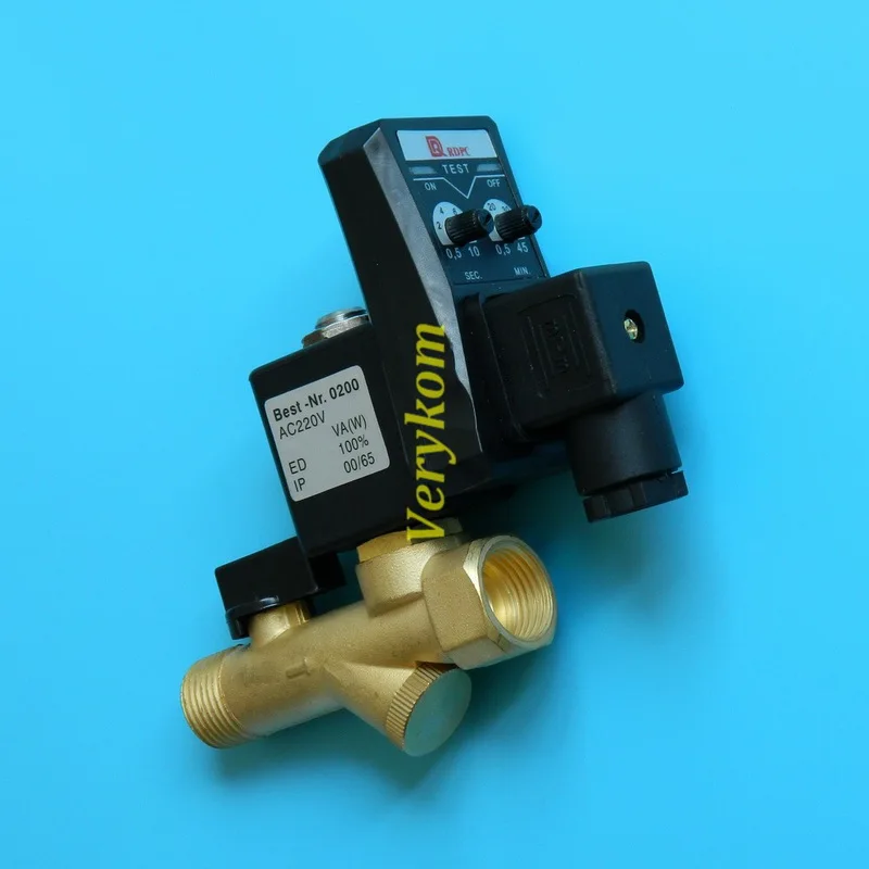 2/2 способ 1/2 ''компрессор авто конденсата 24 В DC 220 AC слив цифровой таймер клапан