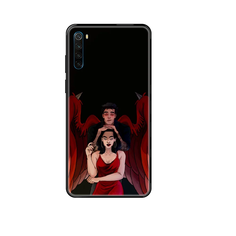 Романтический клубный чехол для телефона Xiaomi Redmi Note S2 4 5 6 7 8 A S X Plus Pro Черный