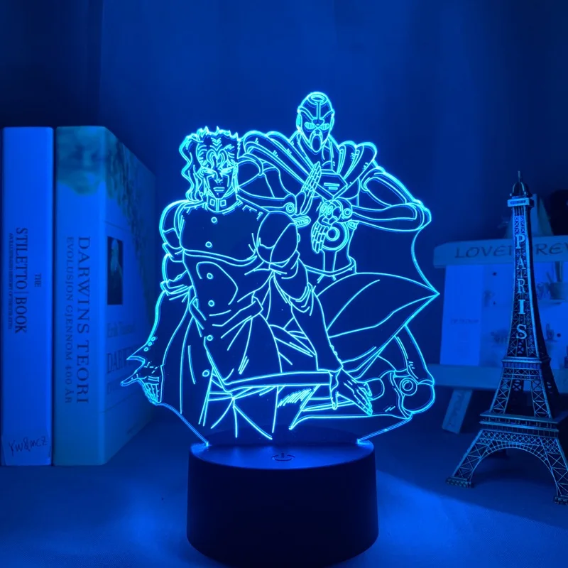 

3d Light Anime JoJo Bizarre Adventure for Bedroom Decor Light Birthday Gift Manga Jojo Figure Led Night Lamp Noriaki Kakyoin