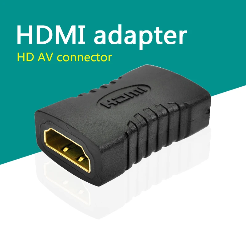 Позолоченный адаптер HDMI compa переходник Мама мама соединитель Видео конвертер для