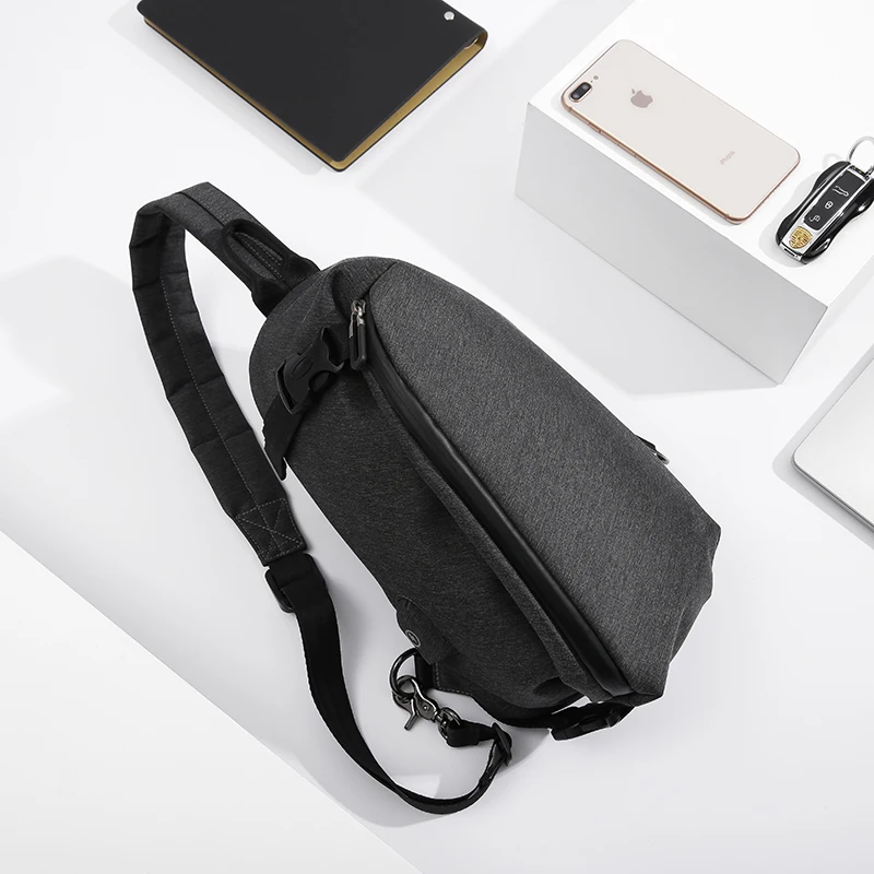 Сумка мессенджер Tangcool мужская с USB зарядкой и защитой от кражи|Сумки-кроссбоди| |