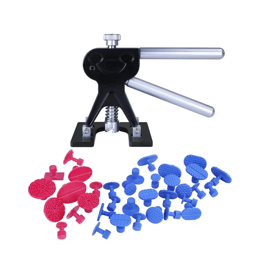 black smile Профессиональные Супер PDR Tools Kit Высокое Качество Автомобиля Paintless Дент Ремонт Инструменты Набор Золотой Дент Съемник Клей Вкладки - Цвет: black smile