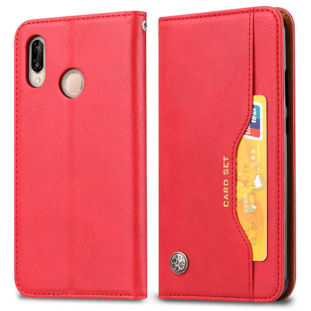 Красный Роскошный чехол-книжка для Xiaomi redmi 7 Y3 S3, кожаный бумажник для карт, откидная подставка, чехол для redmi note 7S 8 7 pro, чехол для телефона, оболочка, funda - Цвет: Красный