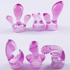 Силиконовая палочка, головной колпачок, массажер для всего тела, палочка, аксессуары для вибрации, головка диаметром 3,5-4,5 см, Женский Стимулятор точки G