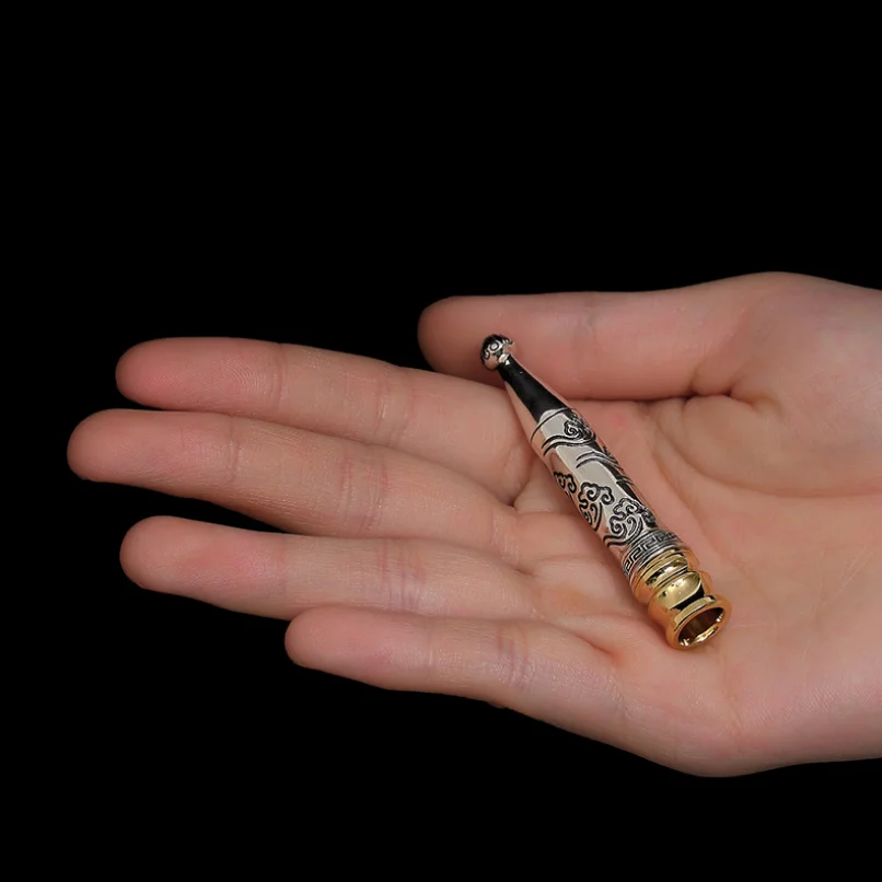 Кулон-фильтр для сигарет из стерлингового серебра S925 пробы Серебряный фильтр