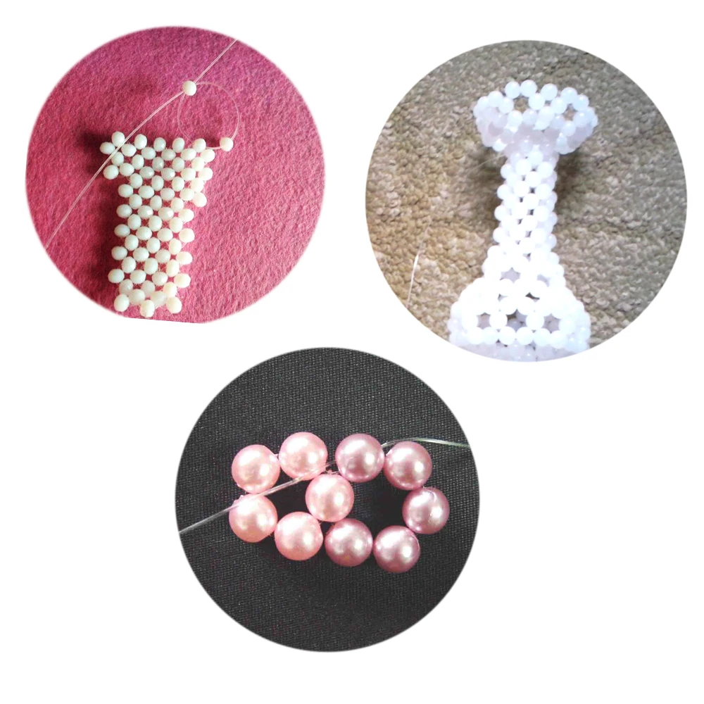 Нить из нейлона для изготовления браслетов нитка рукоделия и шитья 80 м/рулон 0 2