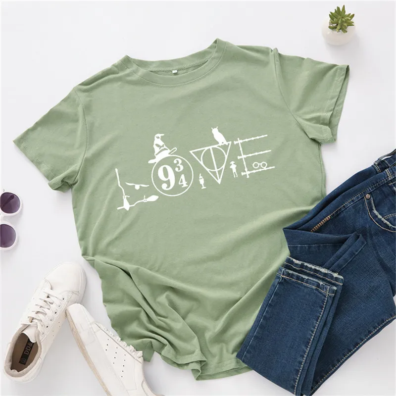 

Plus Size S-5XL New LOVE Letter Print 100%Cotton T-Shirt Women Shirts O Neck Short Sleeve TShirt Summer Women T Shirt Female