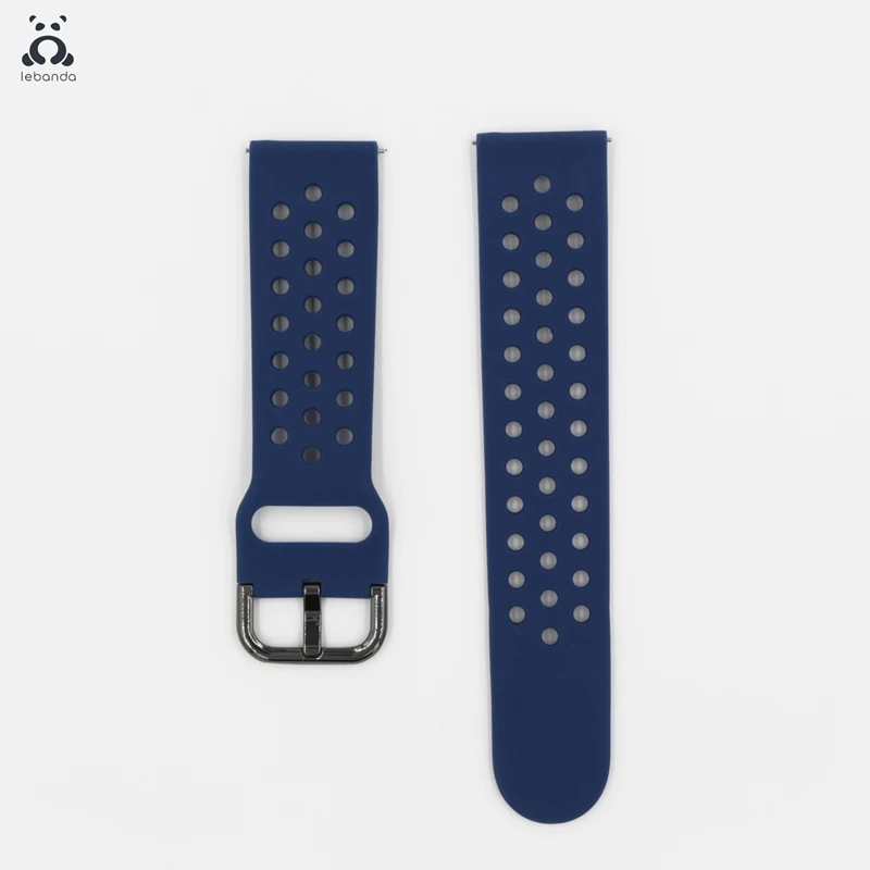 Dark Blue Lebanda спортивный ремешок для смарт-часов Galaxy Watch Active/42/46 мм, ремешок для HUAWEI GT силиконовый ремешок из мягкой дышащей ткани замена 20 мм/22 мм - Цвет ремешка: Dark Blue