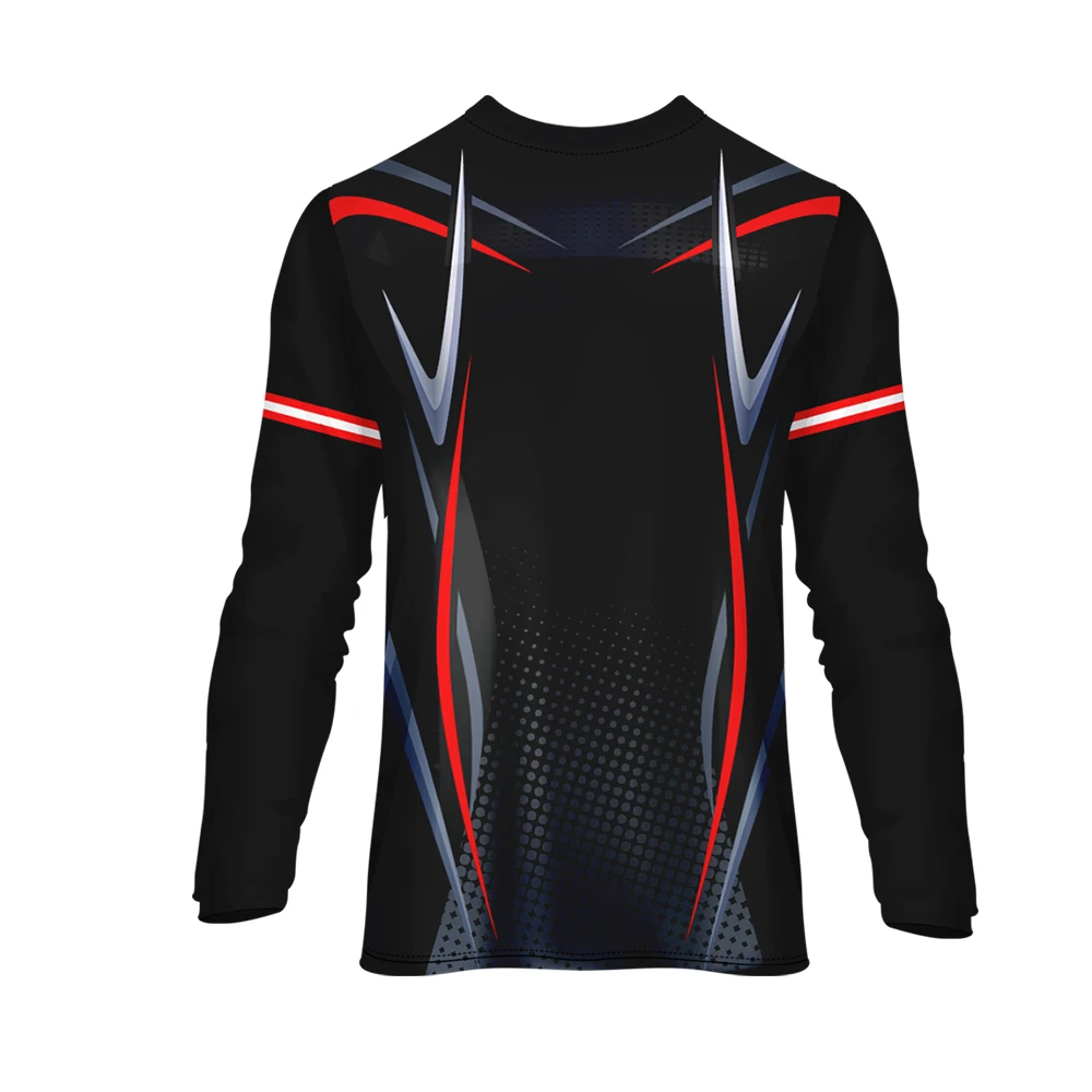 Футболка реглан с v-образным вырезом и длинным рукавом 3D Ретро Быстросохнущий Топ