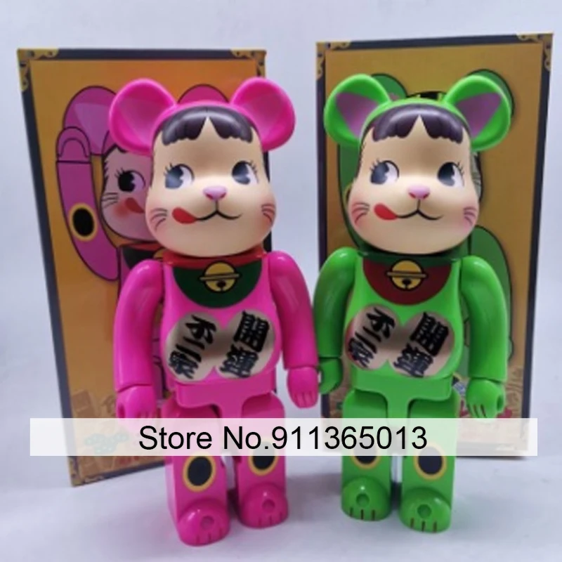 

Bearbricklys 28cm 400% Bear&bricklys Toy Milk Girl Blocks Bear Toy Action Toy Figures Garage Kits Dolls Kids Toys