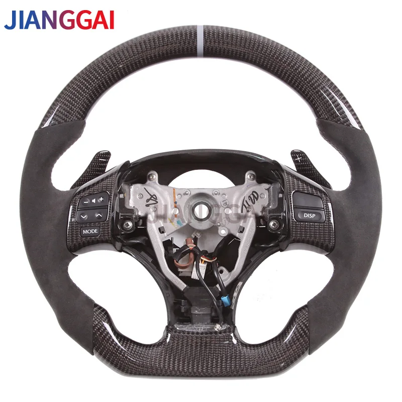 

Car Steering Wheel Itlay Alcantara Carbon Fiber Compatible For Lexus IS 2013-2019 Model