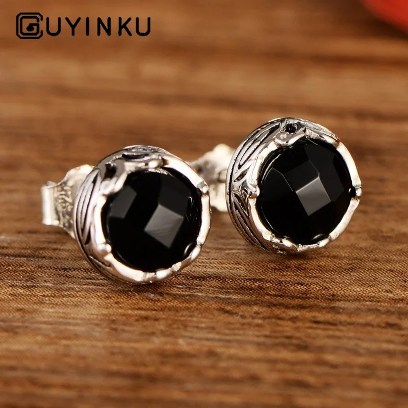 S925 стерлингового серебра серьги гвоздики изящные украшения Для женщин украшение