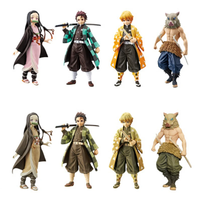 Аниме Фигурки игрушки демон убийца Kimetsu no Yaiba Kamado Tanjirou Nezuko фигурку ПВХ аниме