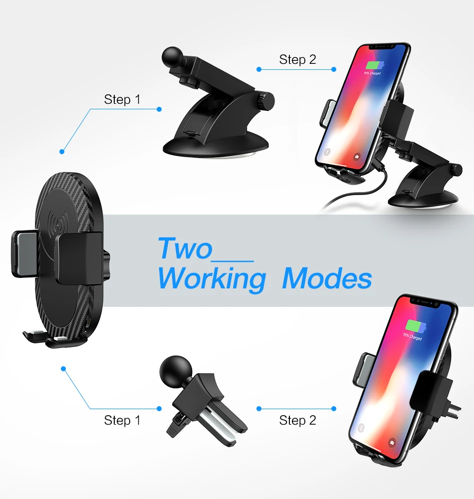 Автомобильный держатель для телефона iPhone с креплением на лобовое