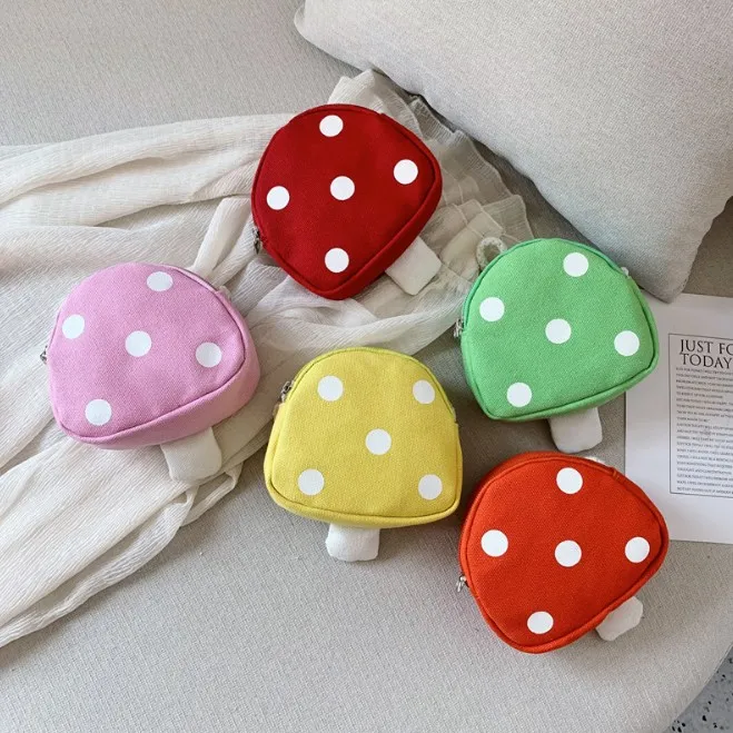 Детский фартук для маленькой девочки сумка через плечо удобная гриб стиль