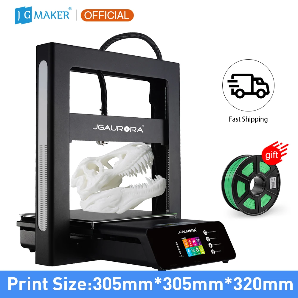 

JGMAKER 3D Printer A5 Upgraded A5S Full Metal Diy Kit High Precision Large Print Size 305x305x320mm Dual Z Axis Impressora 3d