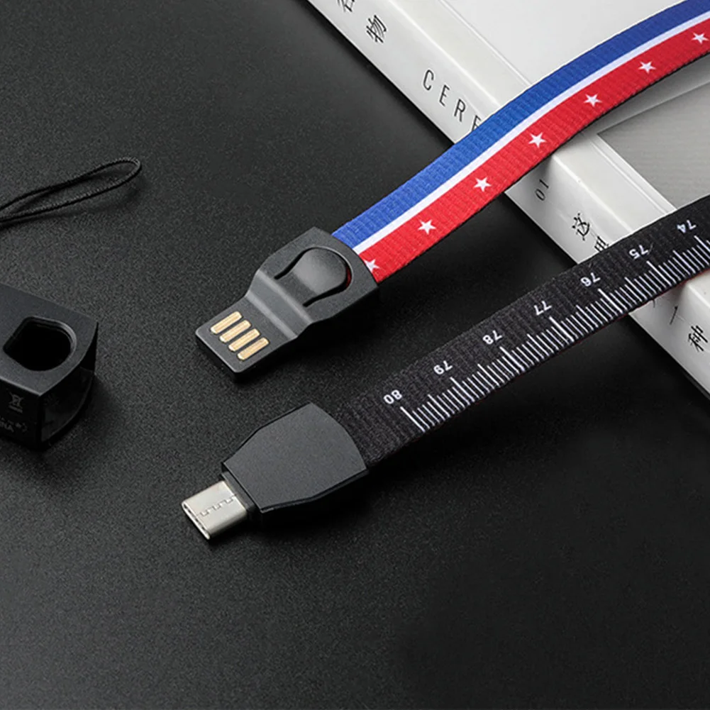 Быстрый Micro USB кабель для передачи данных зарядное устройство шейный ремешок