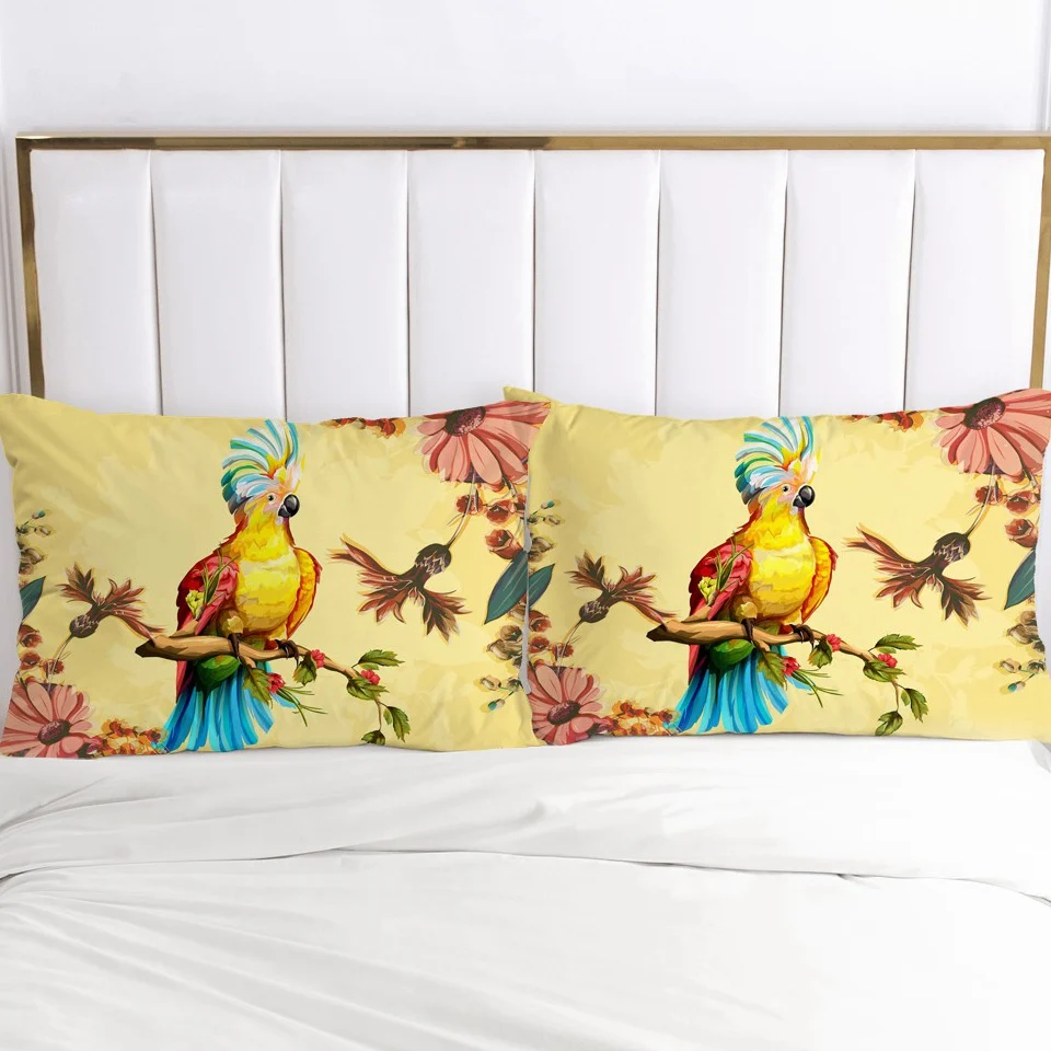 

Пара наволочек Olrynns, зеленый листок, микрофибра