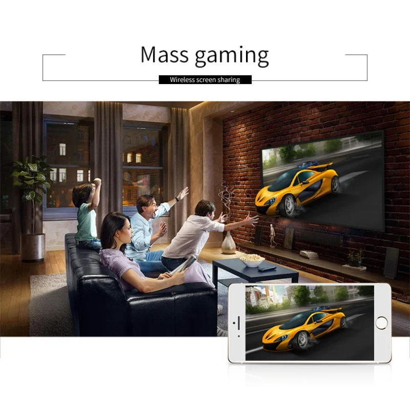 1080P HD Флешка для wifi и телевидения Беспроводной HDMI Дисплей приемник Miracast обмена потоковыми мультимедийными данными(Airplay DLNA для смартфона планшетный ПК компьютер