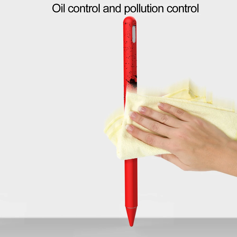 Нескользящая ручка стилус чехол из мягкого силикона с Стилус Чехол для Apple Pencil 2