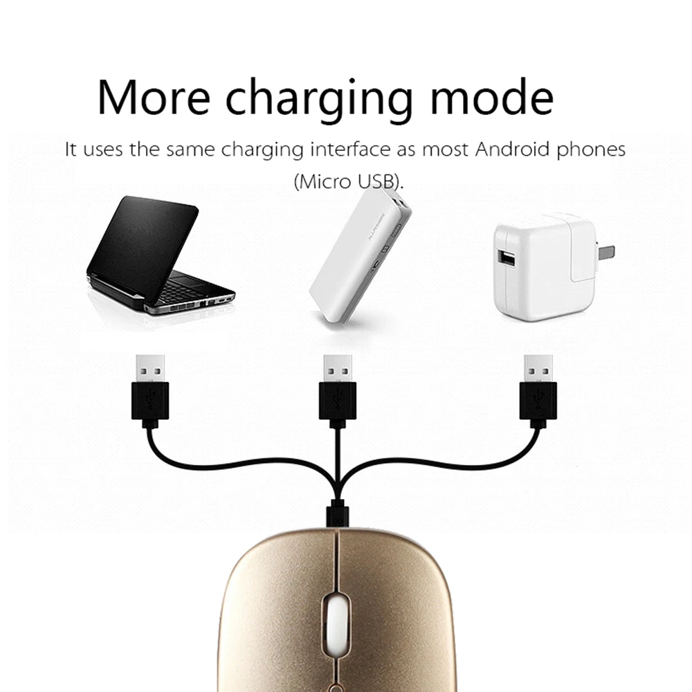 Цветная беспроводная мышь бесшумная USB/ Bluetooth 2 4 ГГц компьютерная Mause