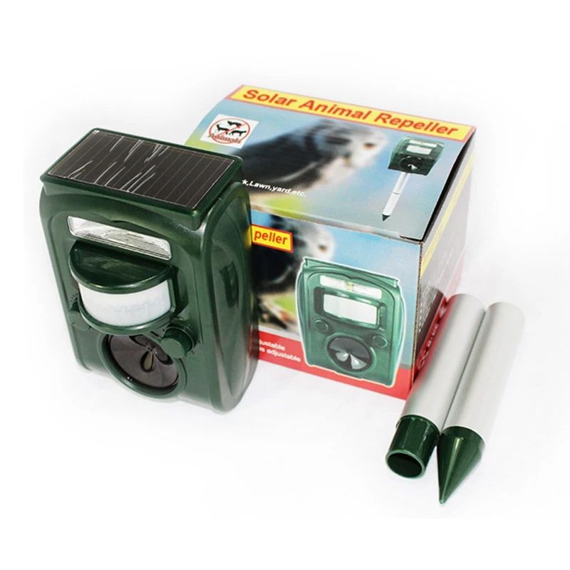 

Ultrasonic Pest Repellent Solar Waterproof Outdoor Animal Repellent with Ultrasonic Sound and Motion Sensor