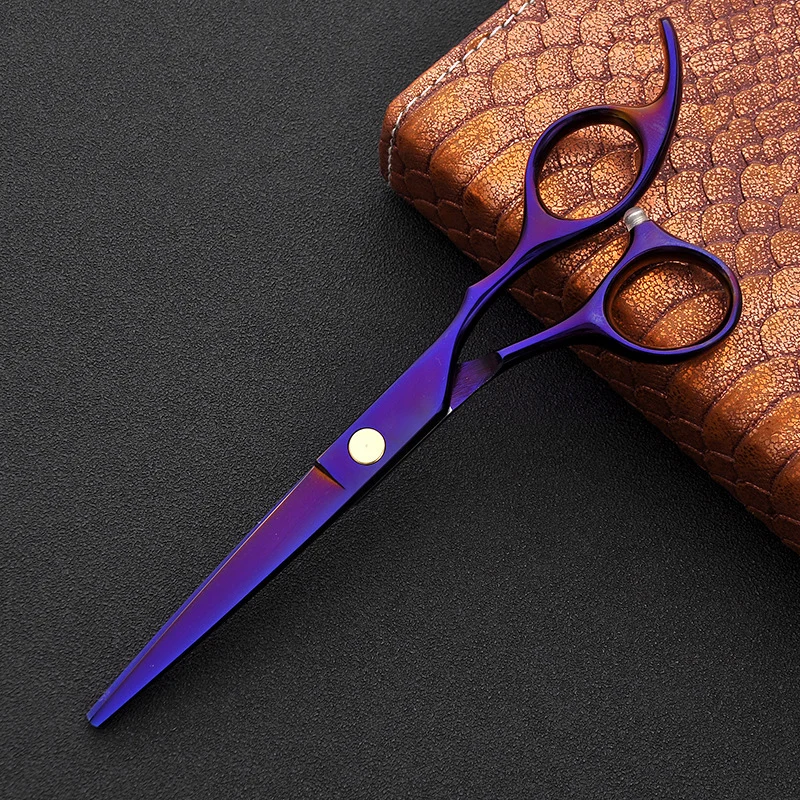 Flat shear Профессиональные Парикмахерские ножницы для стрижки волос Япония Парикмахерские ножницы для парикмахеров Парикмахерская поставки Титан - Цвет: Flat shear