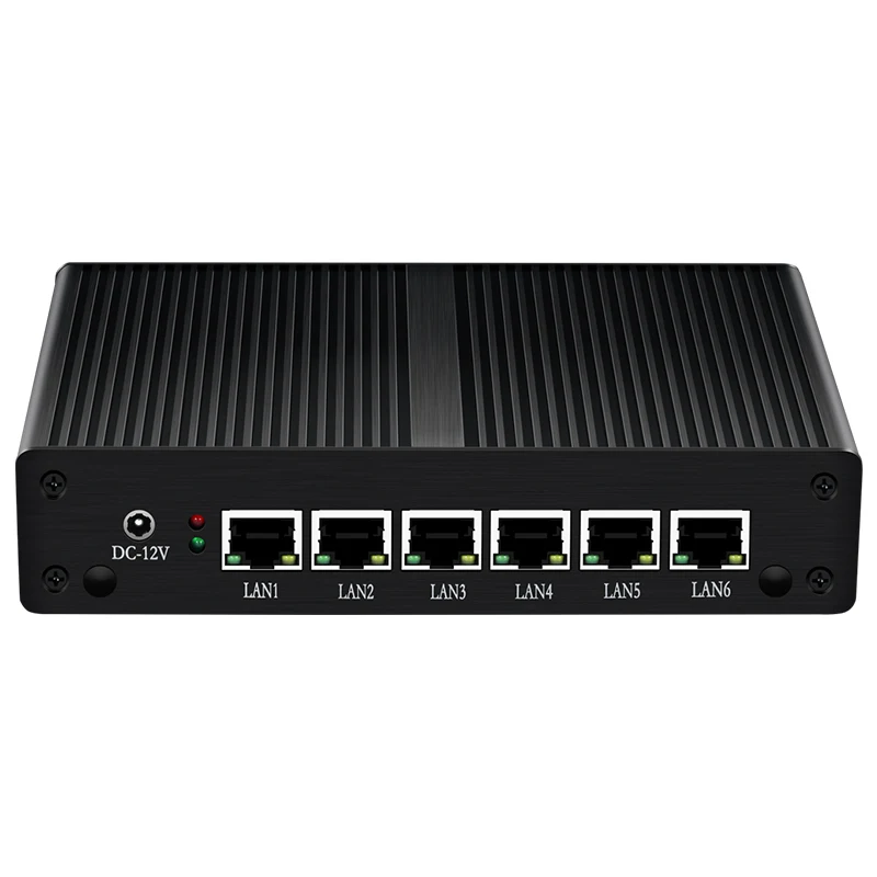 Брандмауэр прибор Intel Core i3 5010U Мини ПК 6x гигабитный Ethernet HDMI Поддержка WiFi 4G LTE Pfsense
