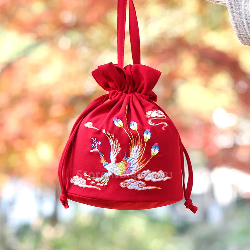 Китайская сказочная сумка Hanfu с вышивкой Женский Ретро Кошелек для монет женский