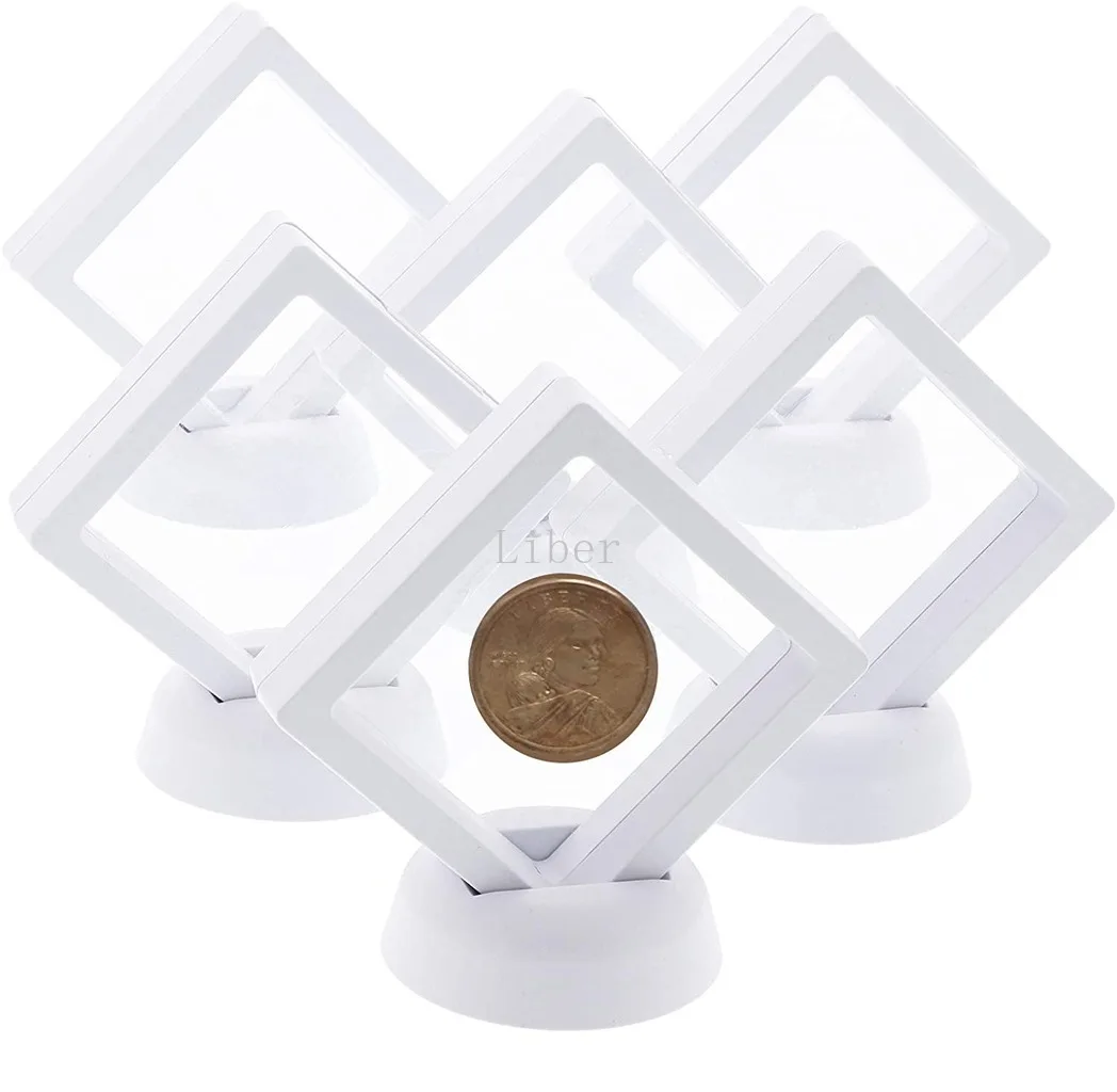 Поплавковый держатель для монет 3D 10 шт. бокс хранения ювелирных изделий сережек