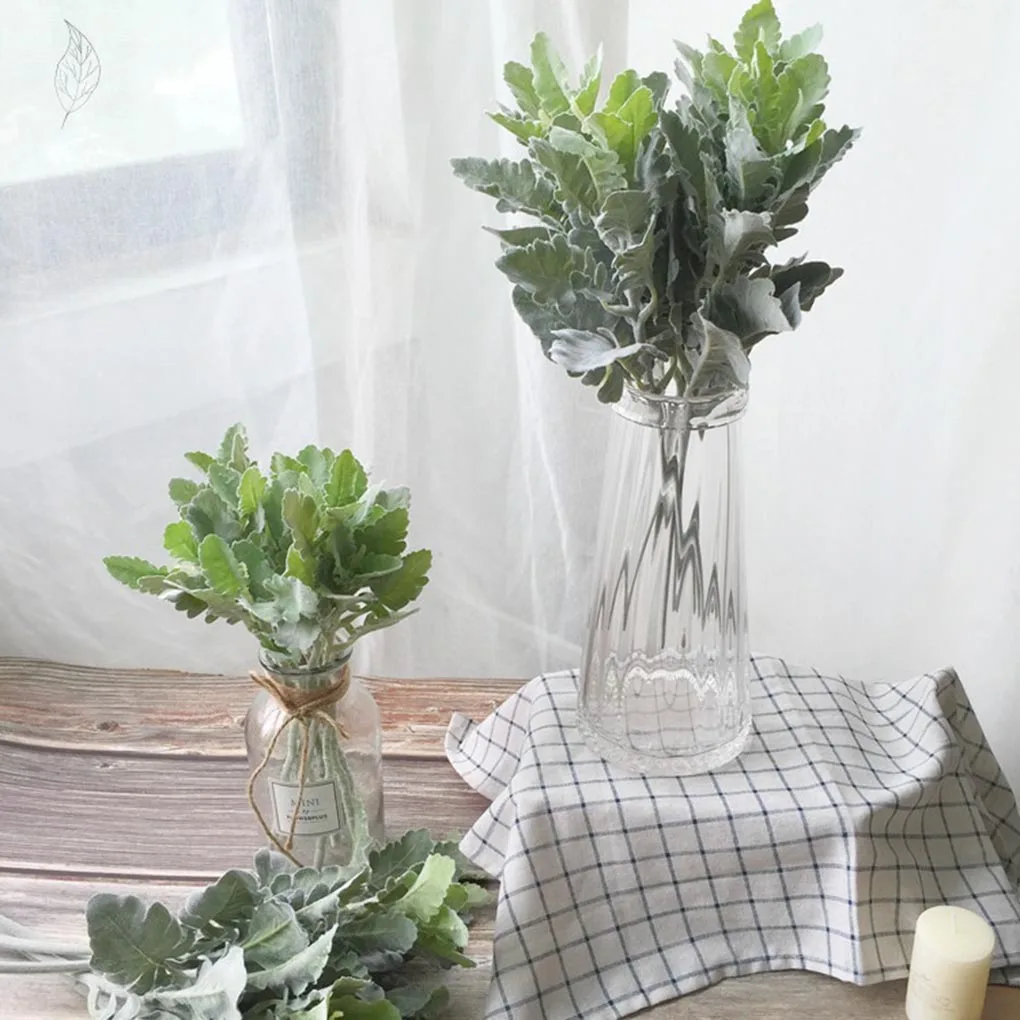 Искусственные листья растений для дома офиса зелени спальни балкона коридора