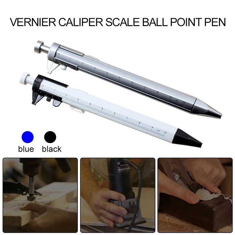 

Multifunction Gel Ink Pen Vernier Caliper Roller Ball Pen Stationery Ball-Point Ball-Point 0.5mm Drop shipping